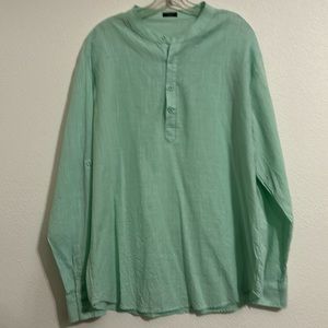 Coofandy Linen Hemp Henley. Size XL